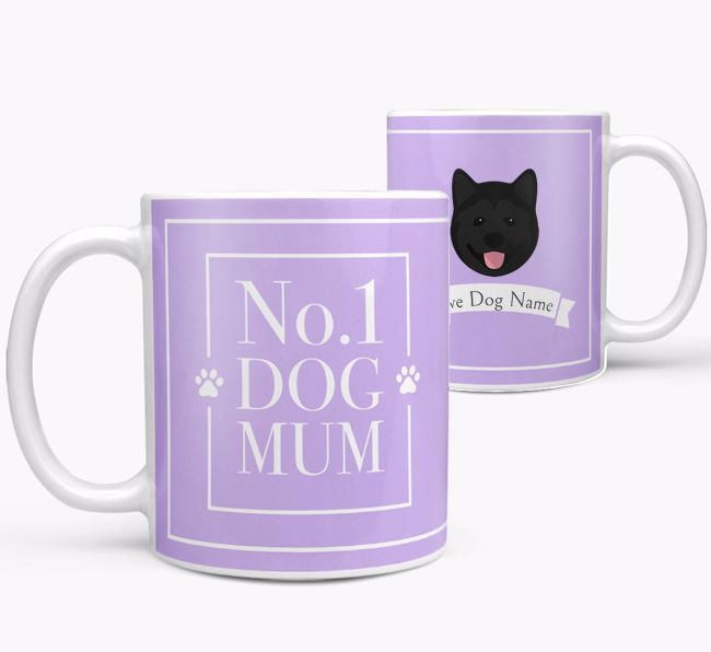 Personalised 'No.1 Mum' Mug from your {breedFullName}